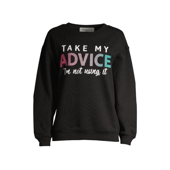 Take My Advice Junior Sweatshirt NWOT - Picture 6 of 7